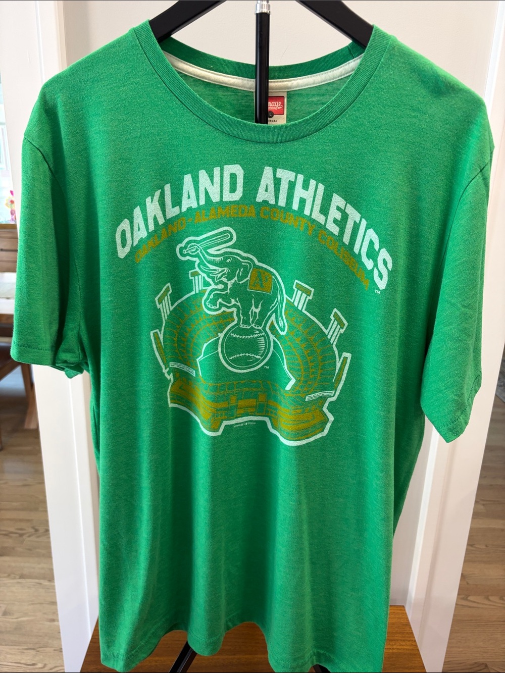 HOMAGE Oakland Athletics Green Graphic Tee